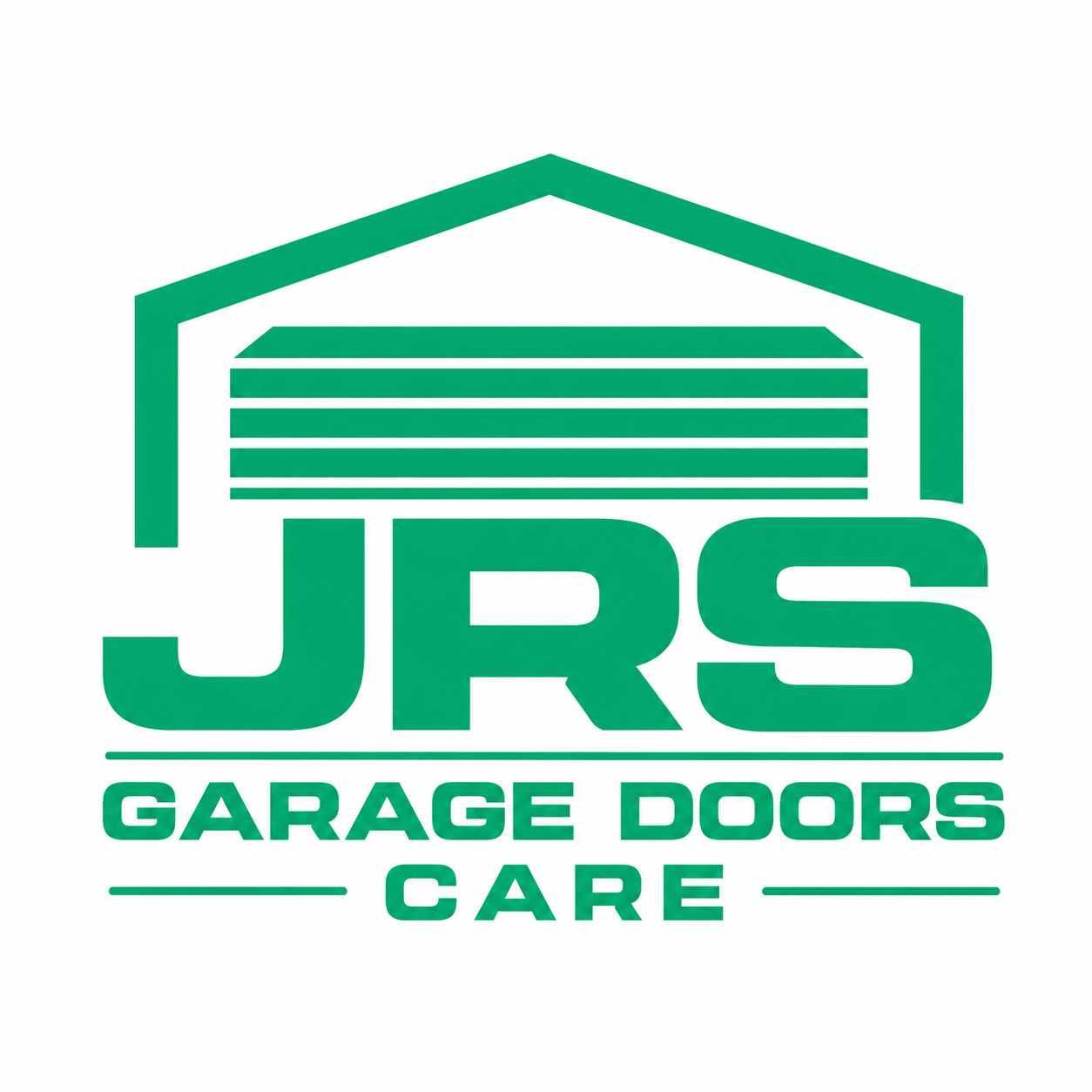 JRS Garage Doors Care Logo